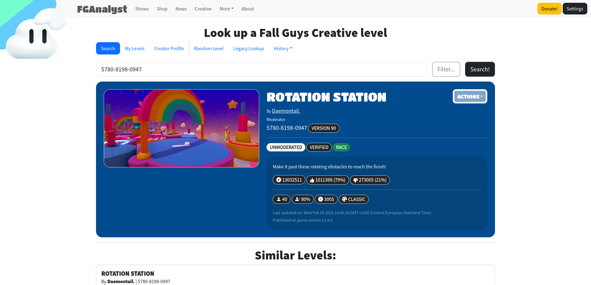 Screenshot of FGAnalyst